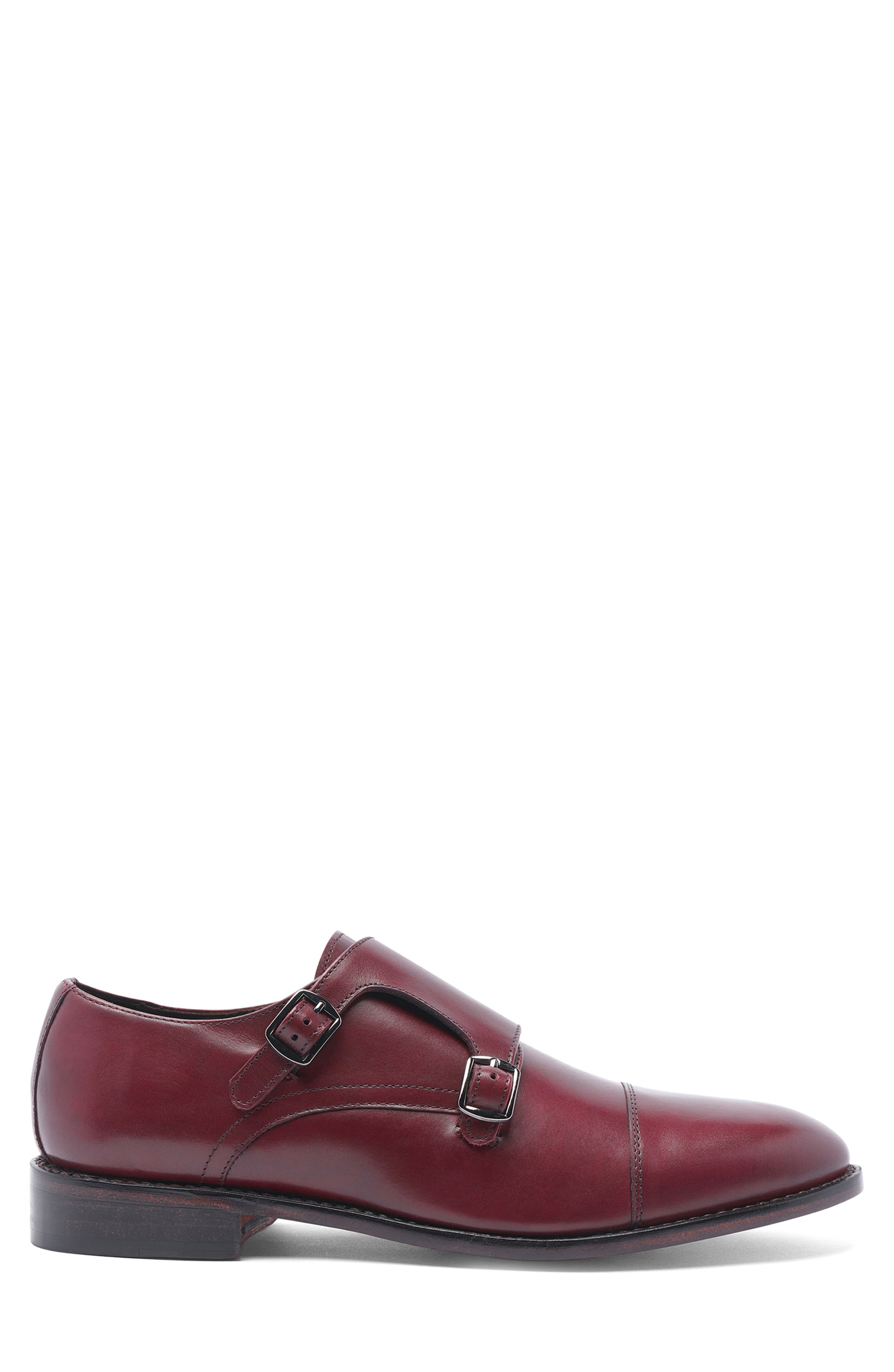 Roosevelt II Double Monk Strap Loafer, Alternate, color, OXBLOOD
