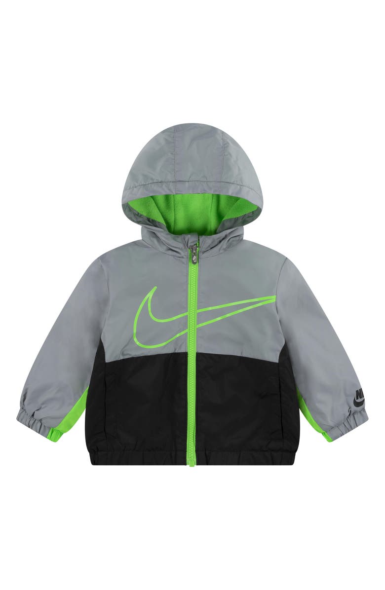 Nike Fleece Lined Windbreaker Jacket, Main, color, 