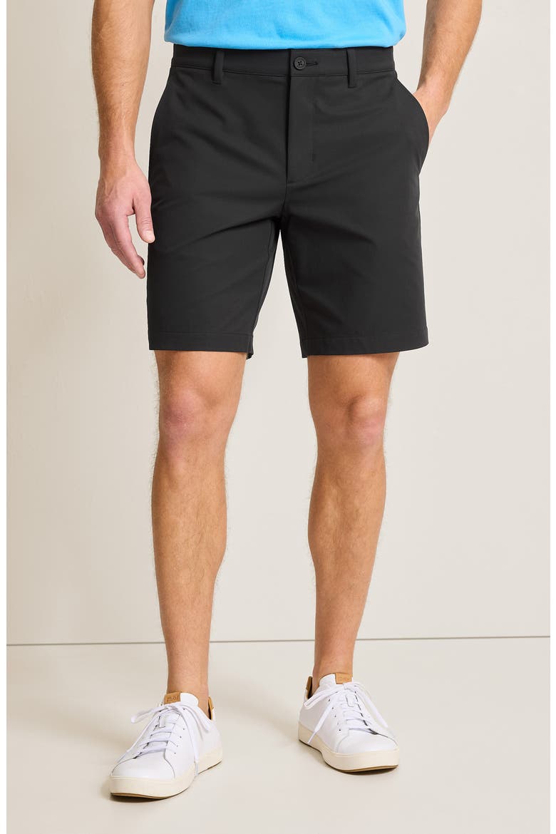 Barbados Pro 9-Inch Flat Front IslandZone® Shorts, Alternate, color, BLACK