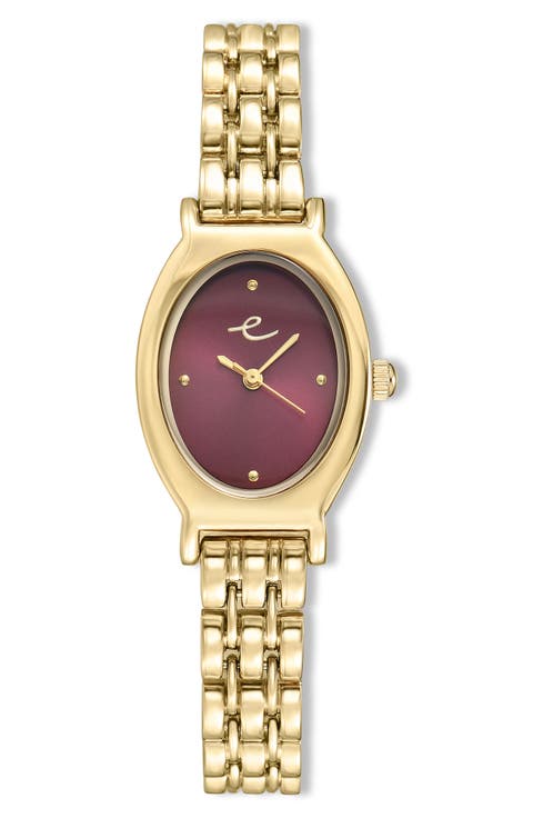 Classic Oval Dial Two-Tone Bracelet Watch