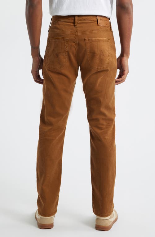 Ag Tellis Slim Fit Corduroy Pants In Brown
