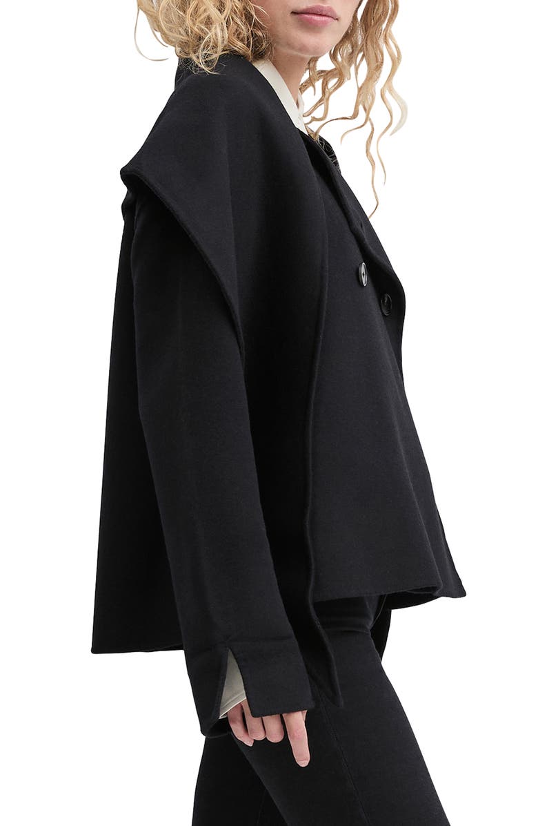 Favorite Daughter The Jamie Wool Blend Scarf Coat, Alternate, color, Black