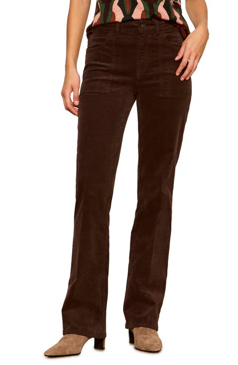 Play Date High Waist Stretch Cotton Corduroy Bootcut Pants