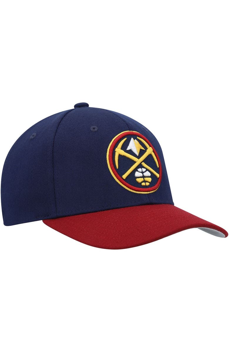 Mitchell & Ness Men's Mitchell & Ness Navy/Red Denver Nuggets MVP Team Two-Tone 2.0 Stretch-Snapback Hat, Alternate, color, Navy