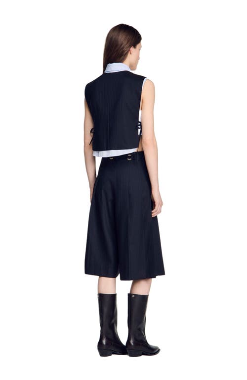 Sandro 2-in-1 Vest Top In Black
