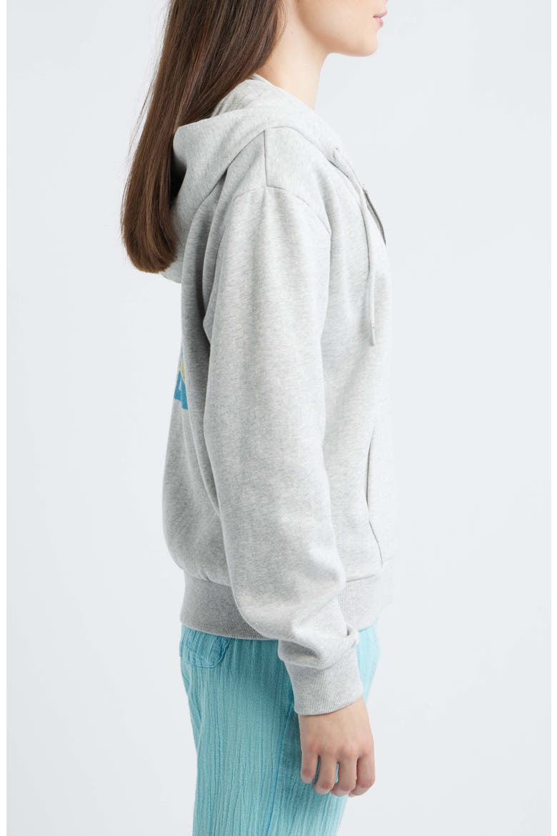 Catalina Island Front Zip Cotton Hoodie, Alternate, color, GREY MARLE