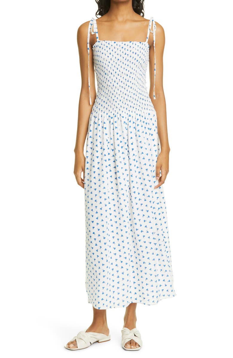 Rebecca Taylor Emmy Floral Silk Sundress, Main, color, 