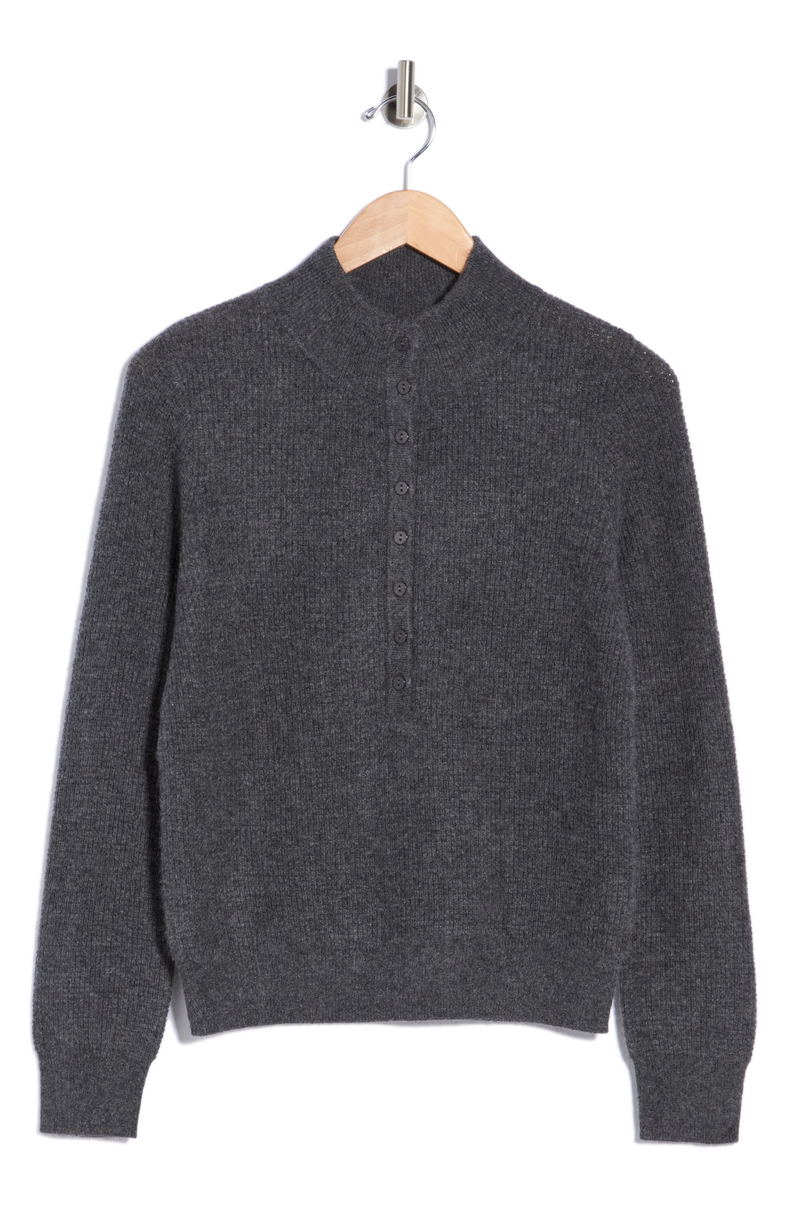 Mock Neck Cashmere Sweater