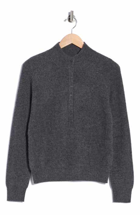 Mock Neck Cashmere Sweater
