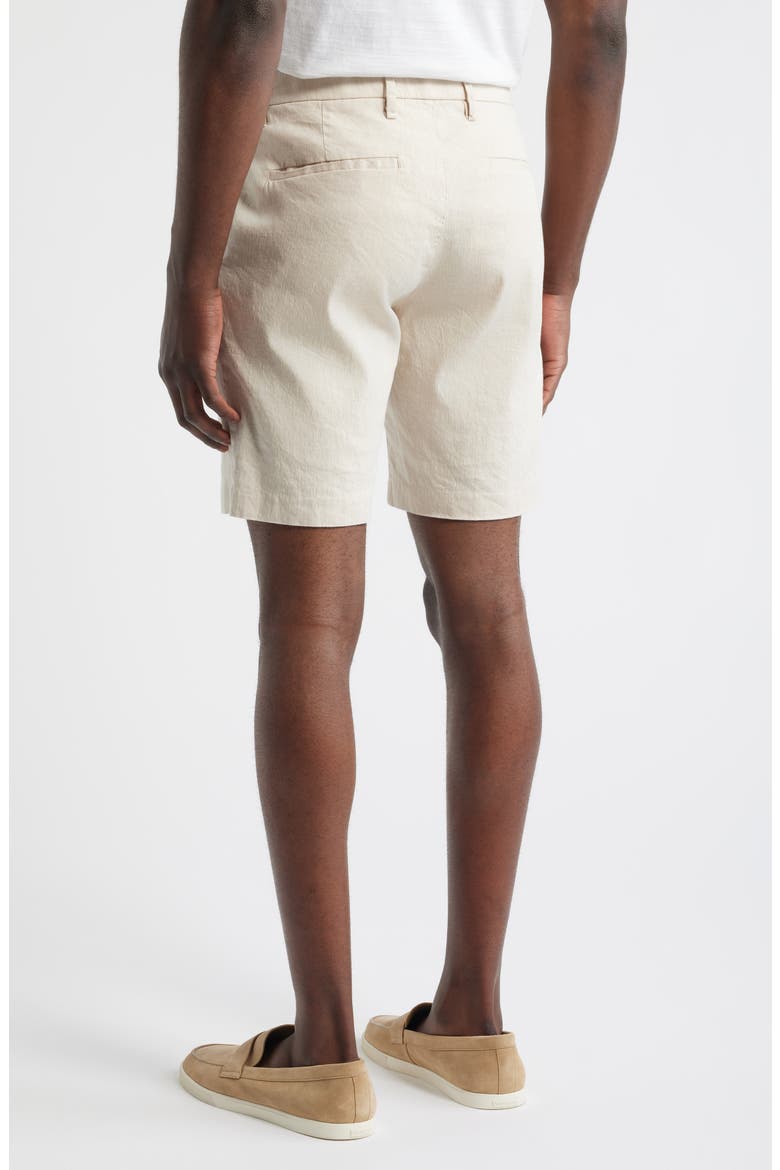 Oasis 8.5-Inch Linen Blend Bermuda Shorts, Alternate, color, SAND