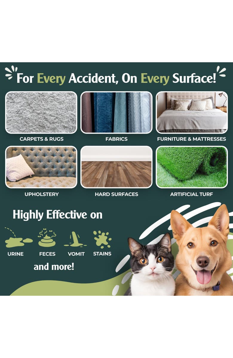 Sprinkle & Sweep Pet Mess and Odor Cleanup Bundle, 15oz Bag, Broom, 24oz Spray, Alternate, color, Multicolored