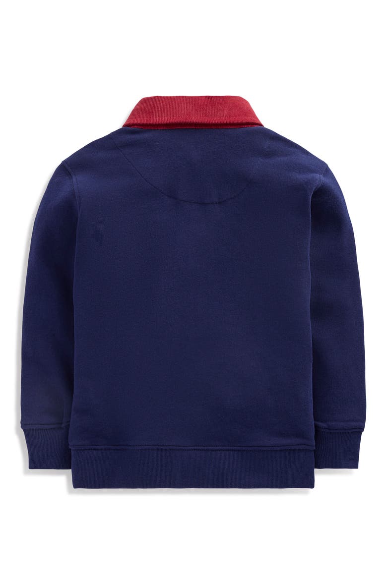 Kids' Collared Sweatshirt, Alternate, color, COLLEGE NAVY