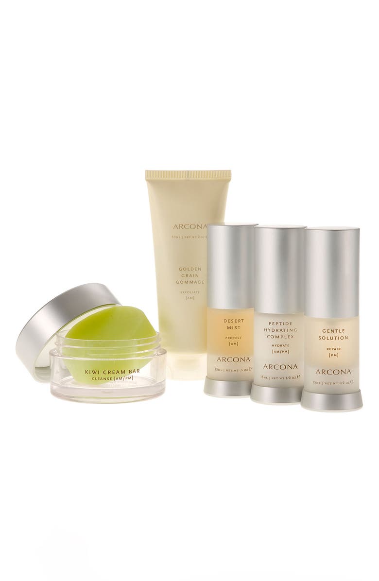 ARCONA 'Basic Five' Travel Kit for Dry Skin, Main, color, 