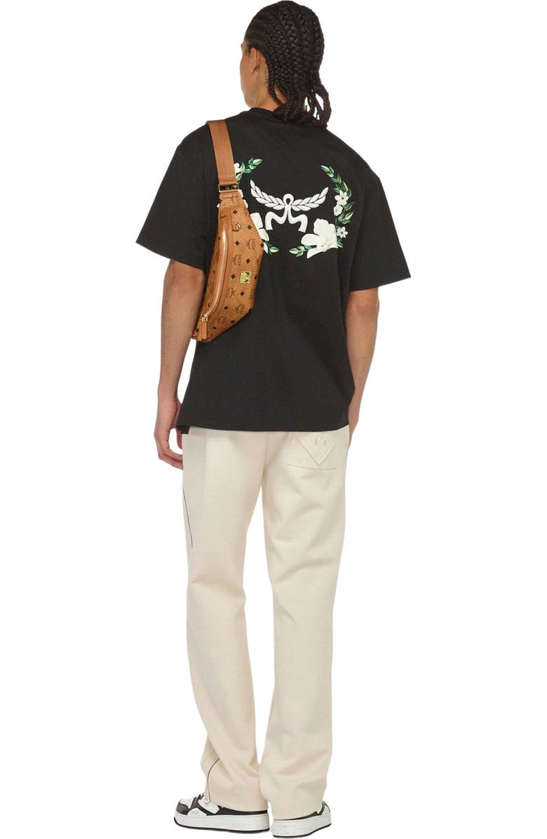 MCM Fursten Belt Bag in Visetos, Alternate, color, Cognac