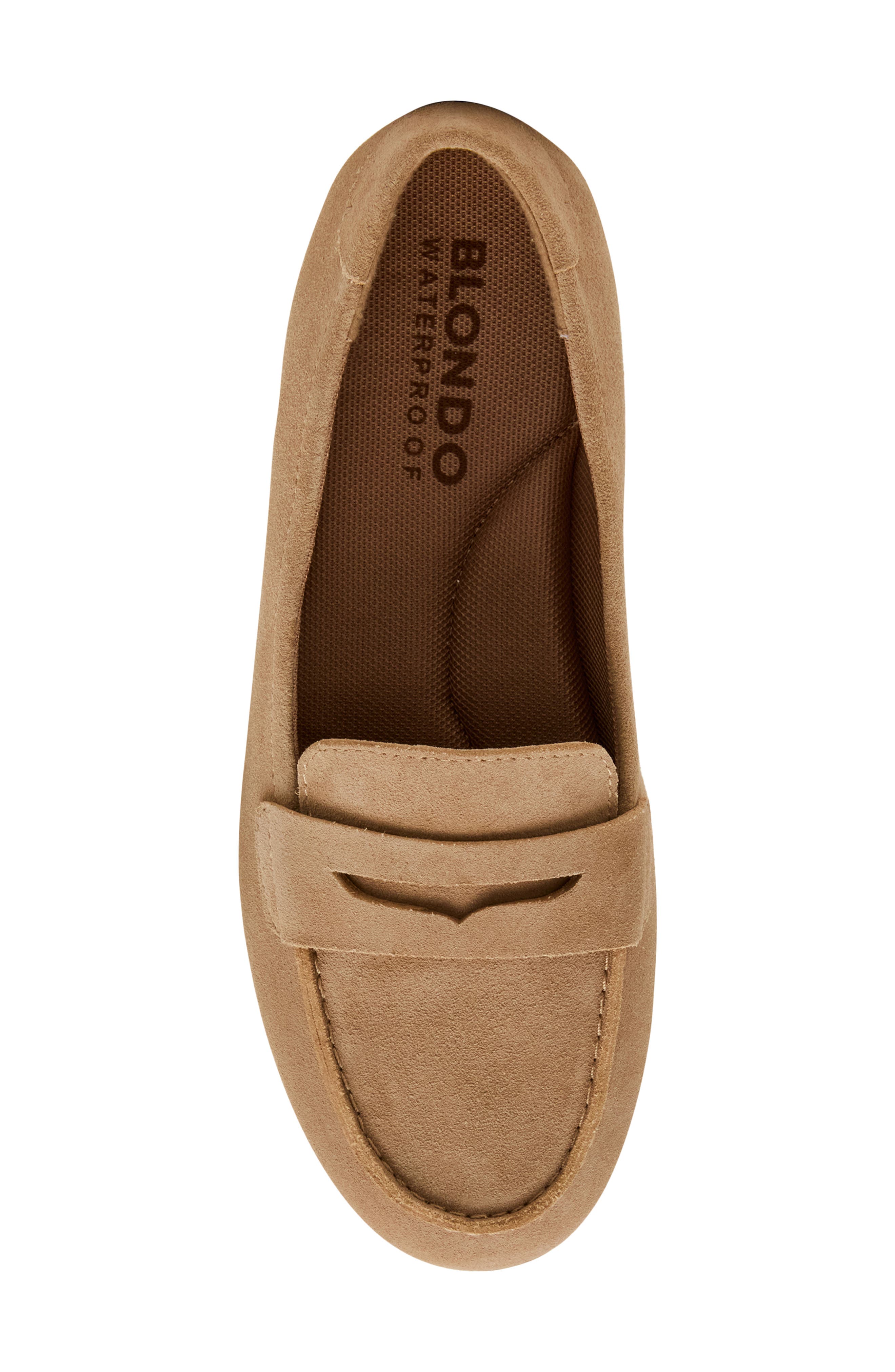 Felix Waterproof Loafer, Alternate, color, ALMOND SUEDE