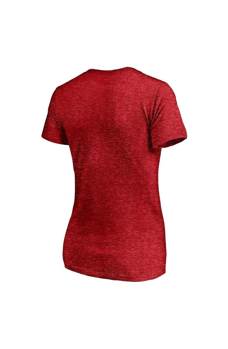 FANATICS Women's Fanatics Branded Heathered Red Team USA 2022 Winter Olympics Circle Star Tri-Blend V-Neck T-Shirt, Alternate, color, 
