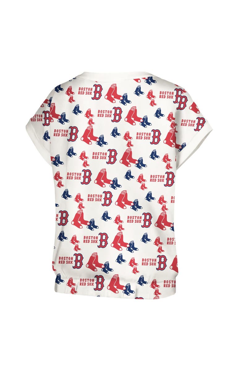 LUSSO Women's Lusso White Boston Red Sox Madge Dolman Tri-Blend T-Shirt, Alternate, color, White