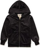 Tea Collection Cat Ears Velour Hoodie