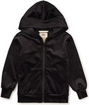 Tea Collection Cat Ears Velour Hoodie