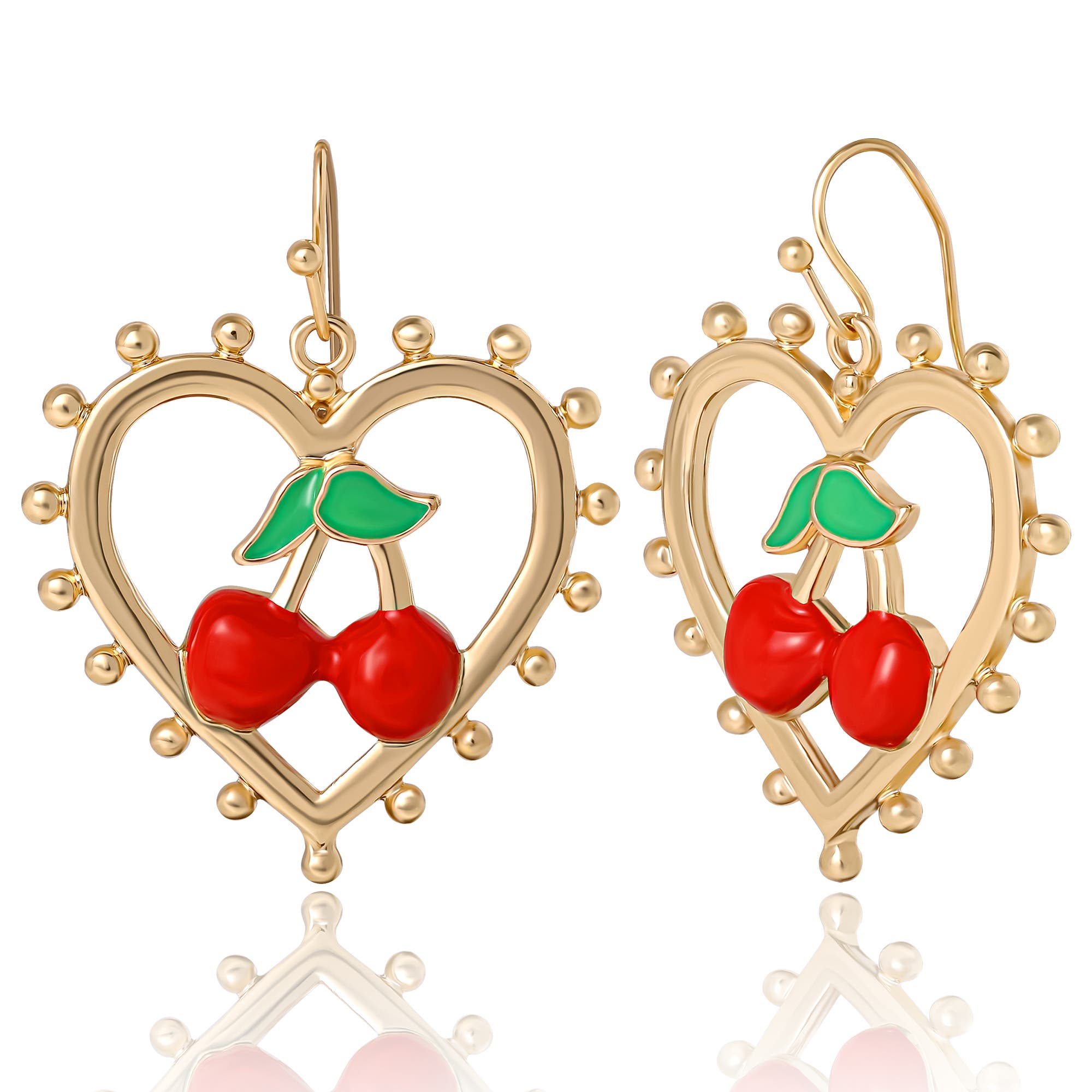 selected Gold tone, red