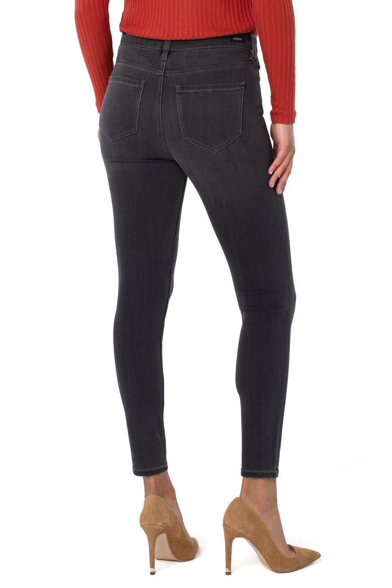 Liverpool Abby High Waist Ankle Jeans, Alternate, color, METEORITE