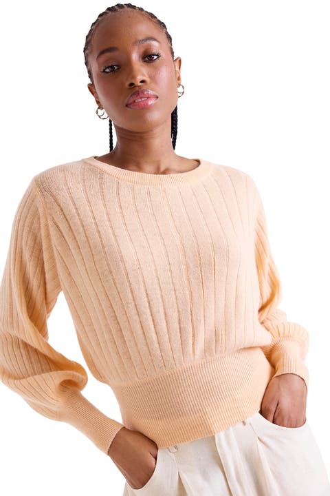 Rosa Ribbed 100% Cashmere Sweater