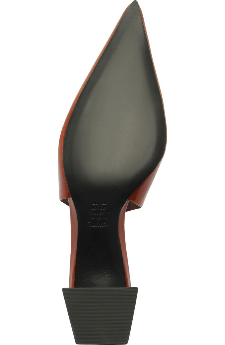 Schutz Rhonda Mid Slingback Pointed Toe Pump, Alternate, color, Caramel Top