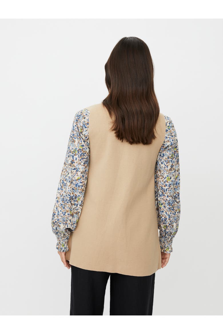 MaLinbine Longline Sleeveless Cardigan, Alternate, color, Incense