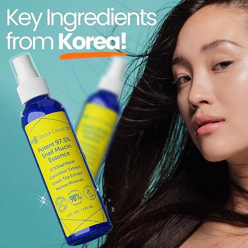 Seoul Ceuticals Korean Skincare Potent 97.5% Snail Mucin Essence In Transparent