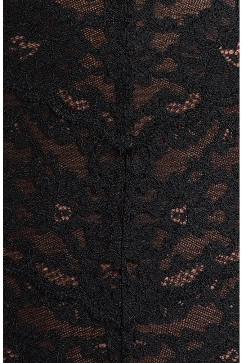 Lace Balconette Bodysuit, Alternate, color, BLACK