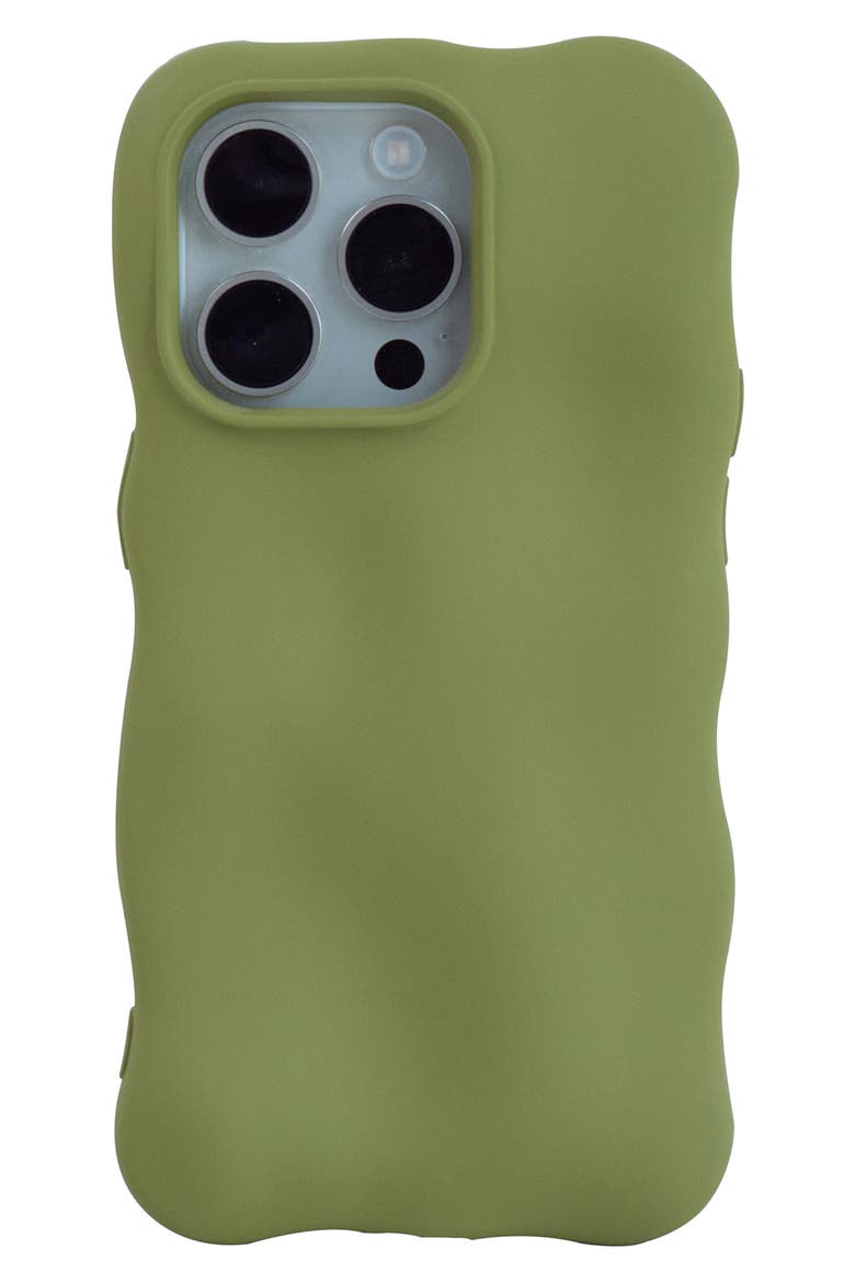 Matte Bubbles iPhone 14 Pro Case, Main, color, GREEN