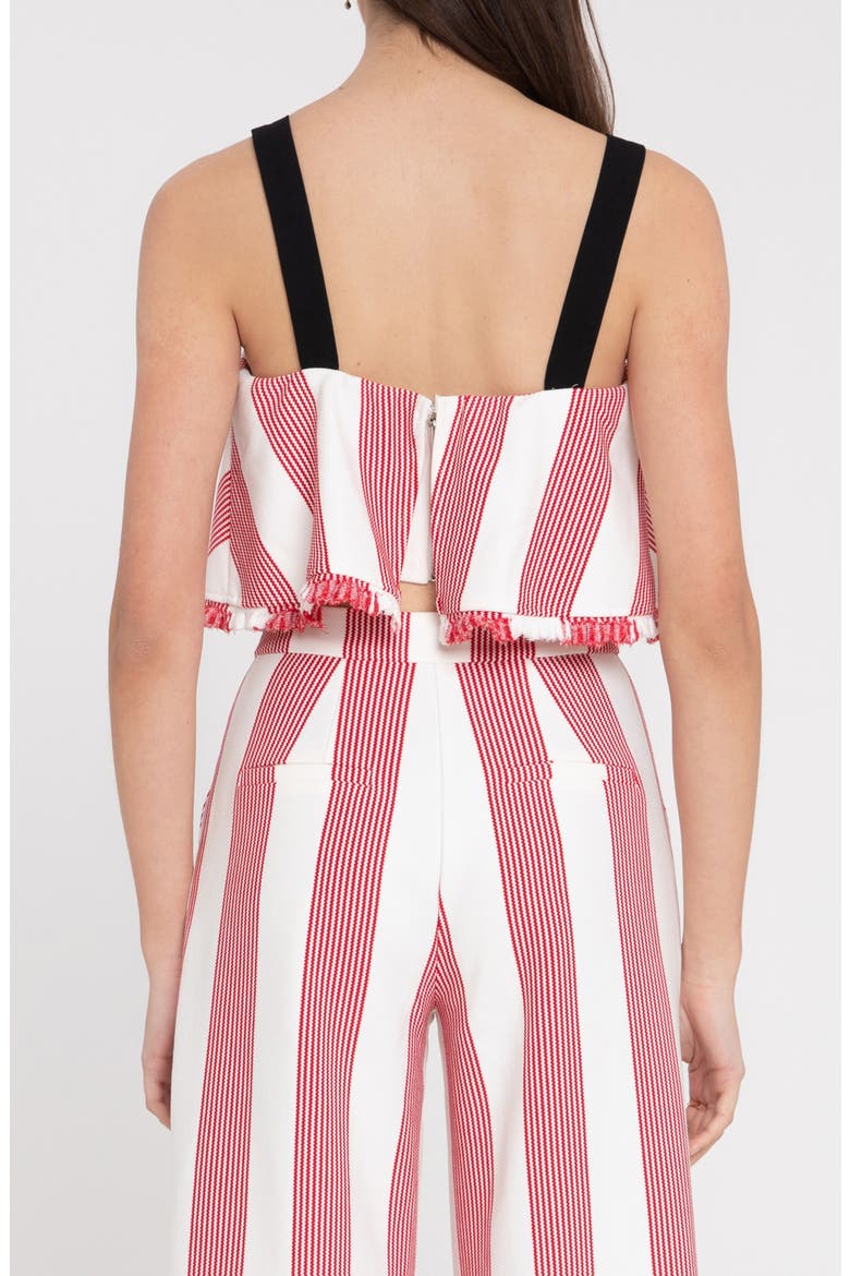 Stripe Crop Tank, Alternate, color, RED
