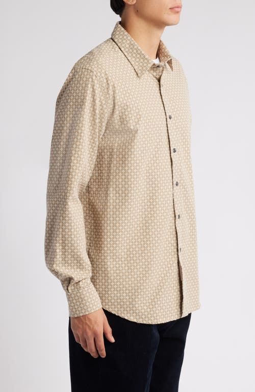 Peregrine Club Button-up Shirt In Camel