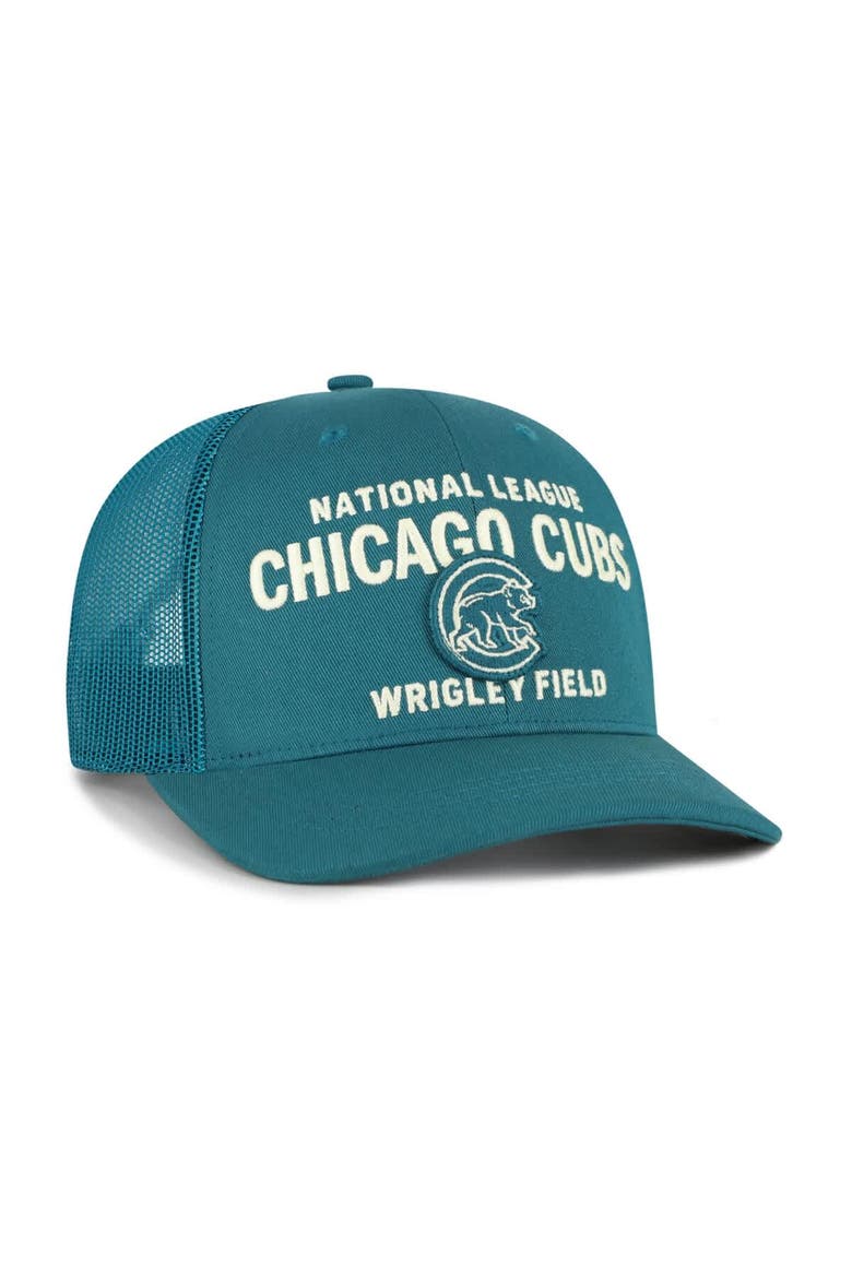 Men's '47  Teal Chicago Cubs Contemporary Hitch Adjustable Trucker Hat, Alternate, color, Teal