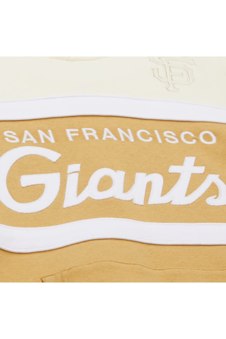 Men's Mitchell & Ness Tan/Cream San Francisco Giants Head Coach Pullover Hoodie, Alternate, color, Tan