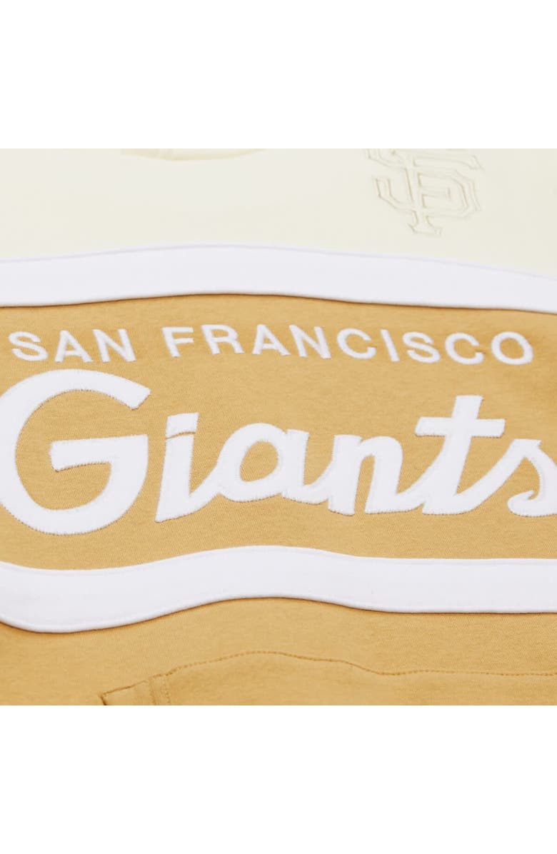 Mitchell & Ness Men's Mitchell & Ness Tan/Cream San Francisco Giants Head Coach Pullover Hoodie, Alternate, color, Tan