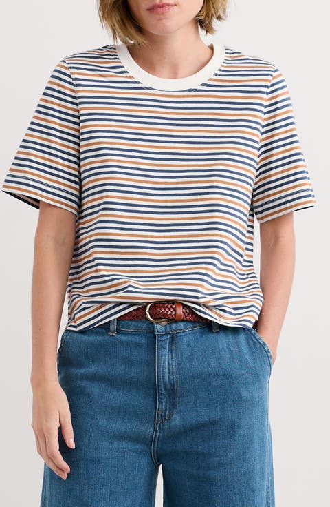 Copseland Stripe Organic Cotton T-Shirt