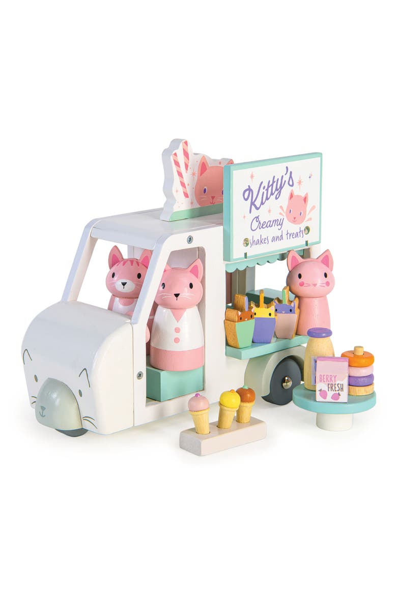 Kitty's Milkshake Van Play Set, Alternate, color, WHITE MULTI