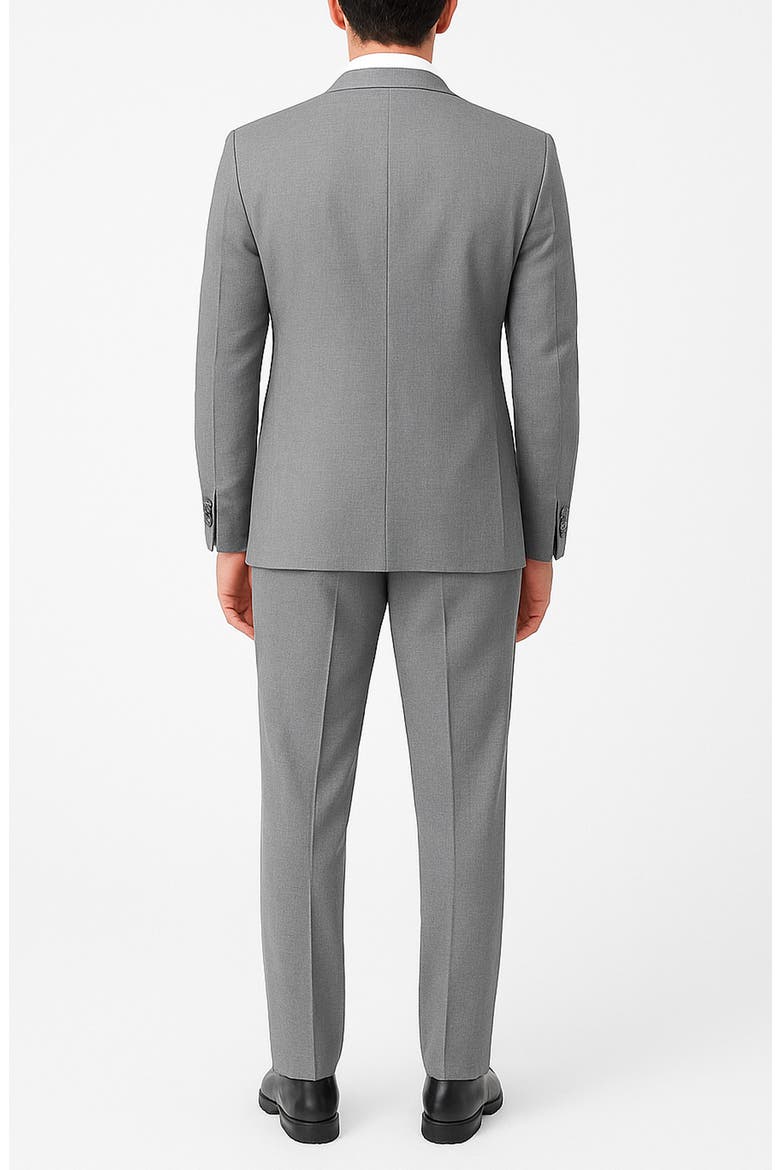 Slim Fit Grey Notch Lapel Stretch Suit, Alternate, color, GREY