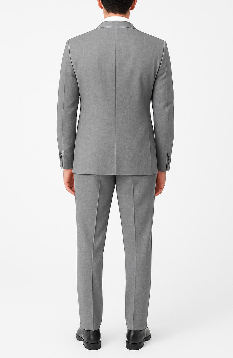 ZANETTI Slim Fit Grey Notch Lapel Stretch Suit, Alternate, color, Grey