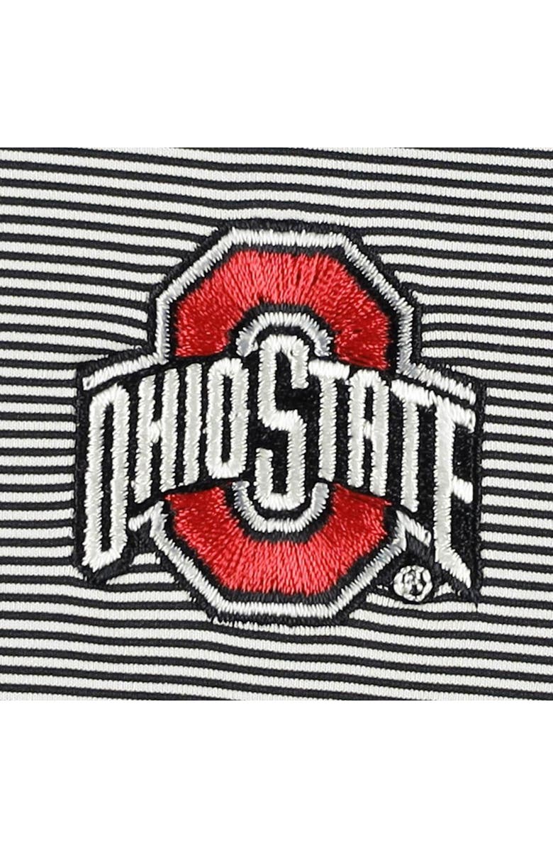 Peter Millar Men's Peter Millar Black Ohio State Buckeyes Jubilee Striped Performance Jersey Polo, Alternate, color, 