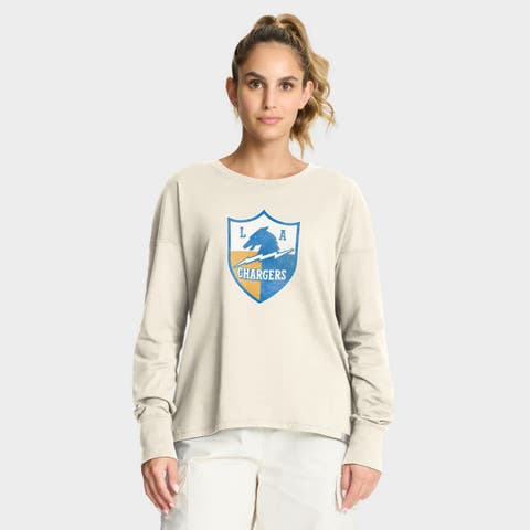 Women
s Fanatics Cream Los Angeles Chargers Dove Legacy Long Sleeve T-Shirt