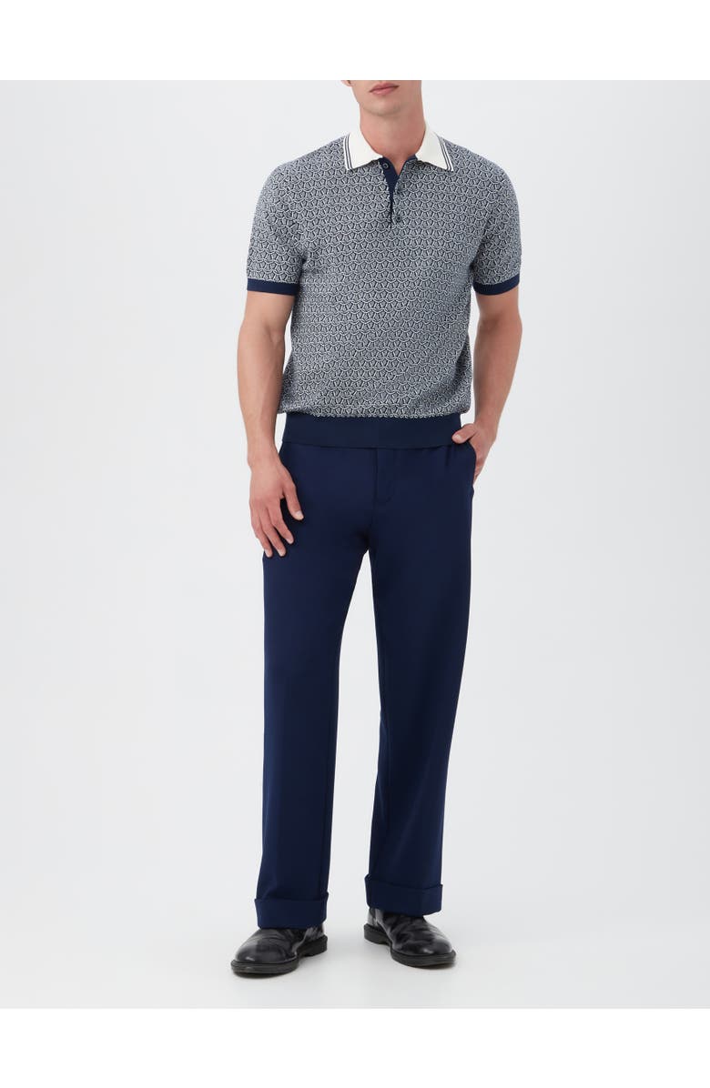 MR TURK Dover Short Sleeve Knit Polo, Main, color, Indigo