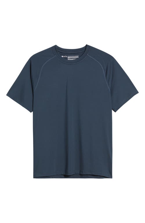 Zella Perforated Training T-shirt In Blue