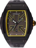 Off-White Beat Tonneau Synthetic Watch, 45mm x 51.5mm