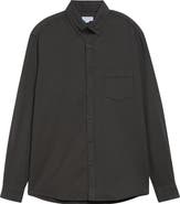 Sunspel Brushed Cotton Flannel Button-Down Shirt
