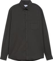 Sunspel Brushed Cotton Flannel Button-Down Shirt