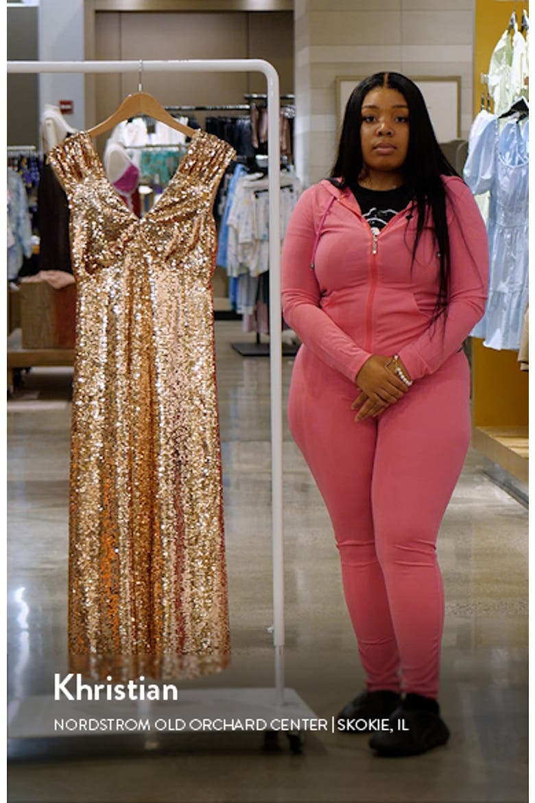 Konnie Sequin Midi Dress video