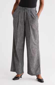 The Sawyer High Waist Wide Leg Cotton Pants