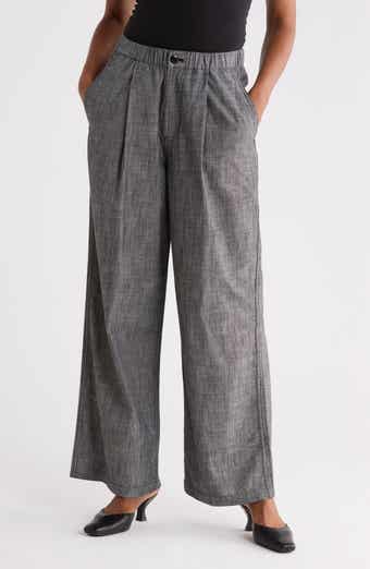 The Sawyer High Waist Wide Leg Cotton Pants